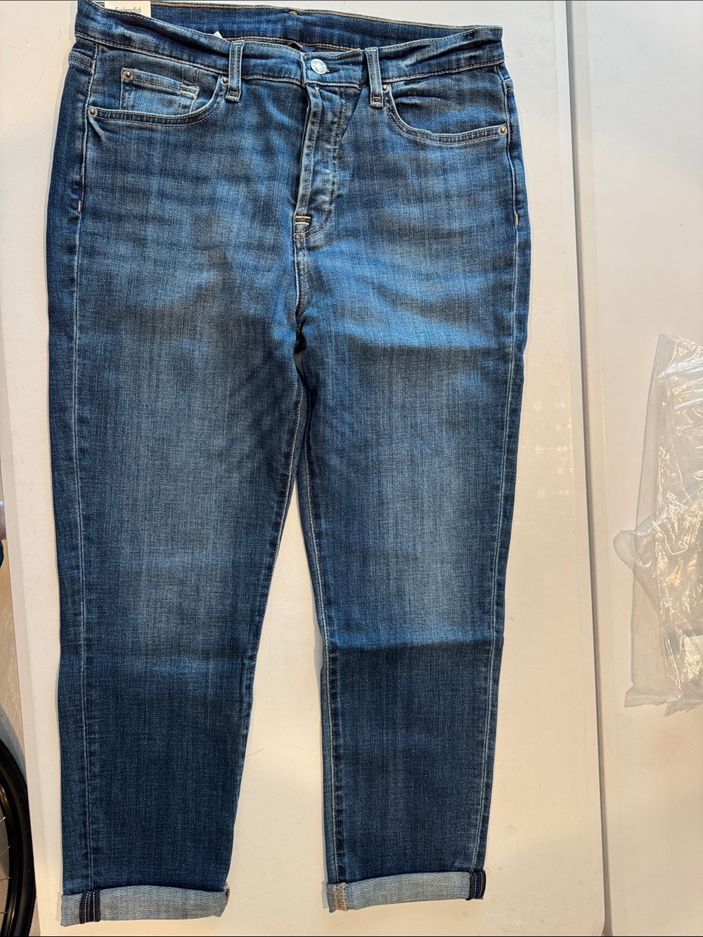 Splendid Blue Cropped Ankle Jeans
